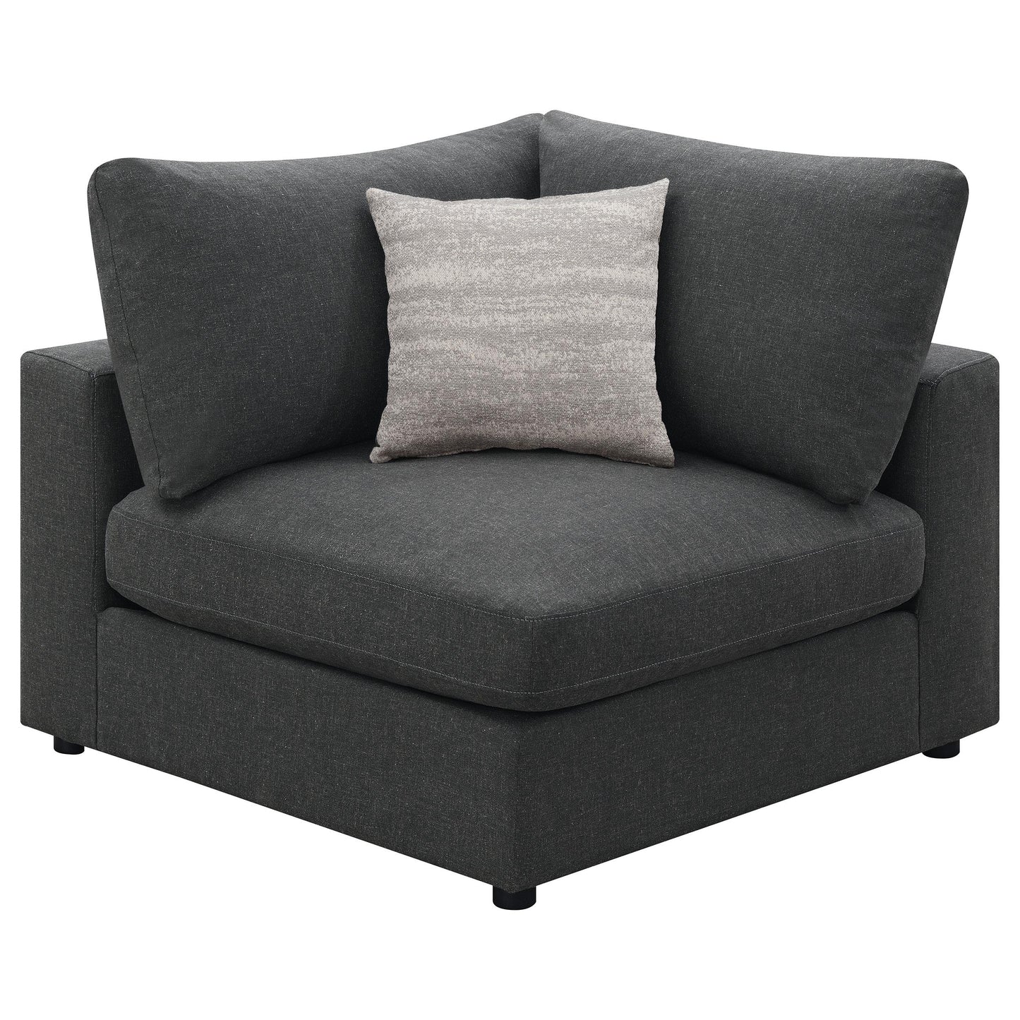 Coaster Furniture Serene 551324-SETB 4 pc Upholstered Modular Sectional - Charcoal IMAGE 7
