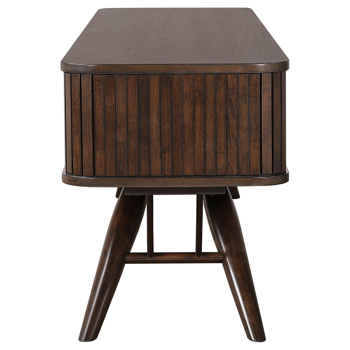 Coaster Furniture Valna 701713 Wood 71" TV Stand with Sliding Doors - Walnut IMAGE 7