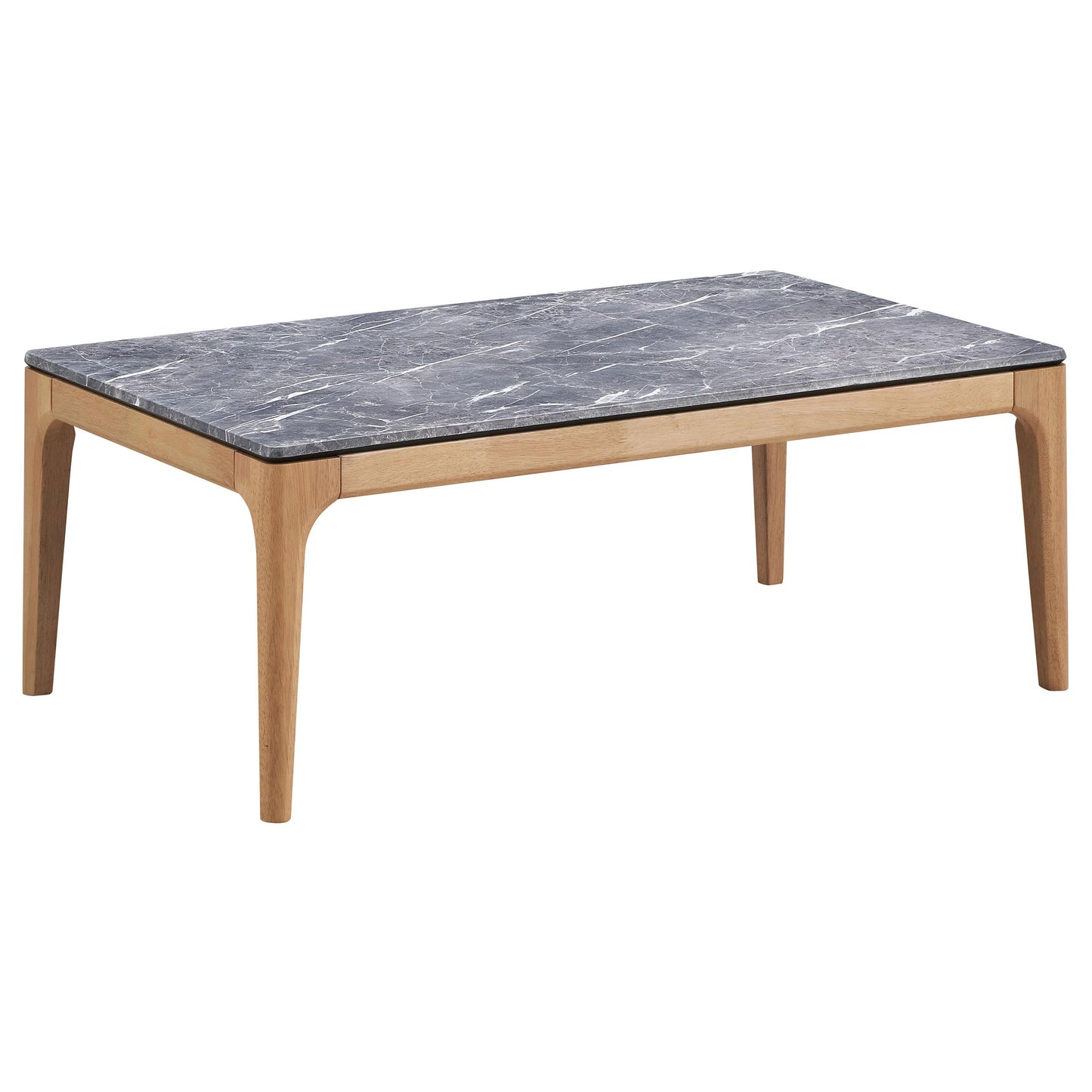 Coaster Furniture Polaris 707858 Rectangular SmartTop Coffee Table - Grey and Light Oak IMAGE 1