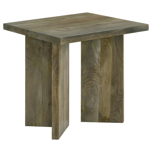 Coaster Furniture Andando 708497 Square Solid Wood End Table - Mango Brown IMAGE 1