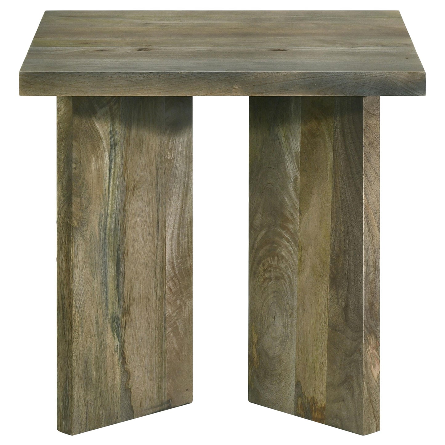 Coaster Furniture Andando 708497 Square Solid Wood End Table - Mango Brown IMAGE 2