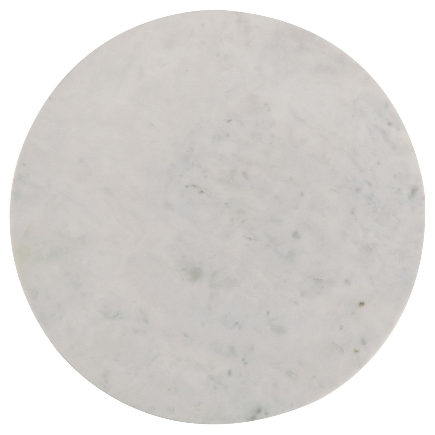Coaster Furniture Astoria 709667 Round Genuine Marble Side End Table - White IMAGE 4