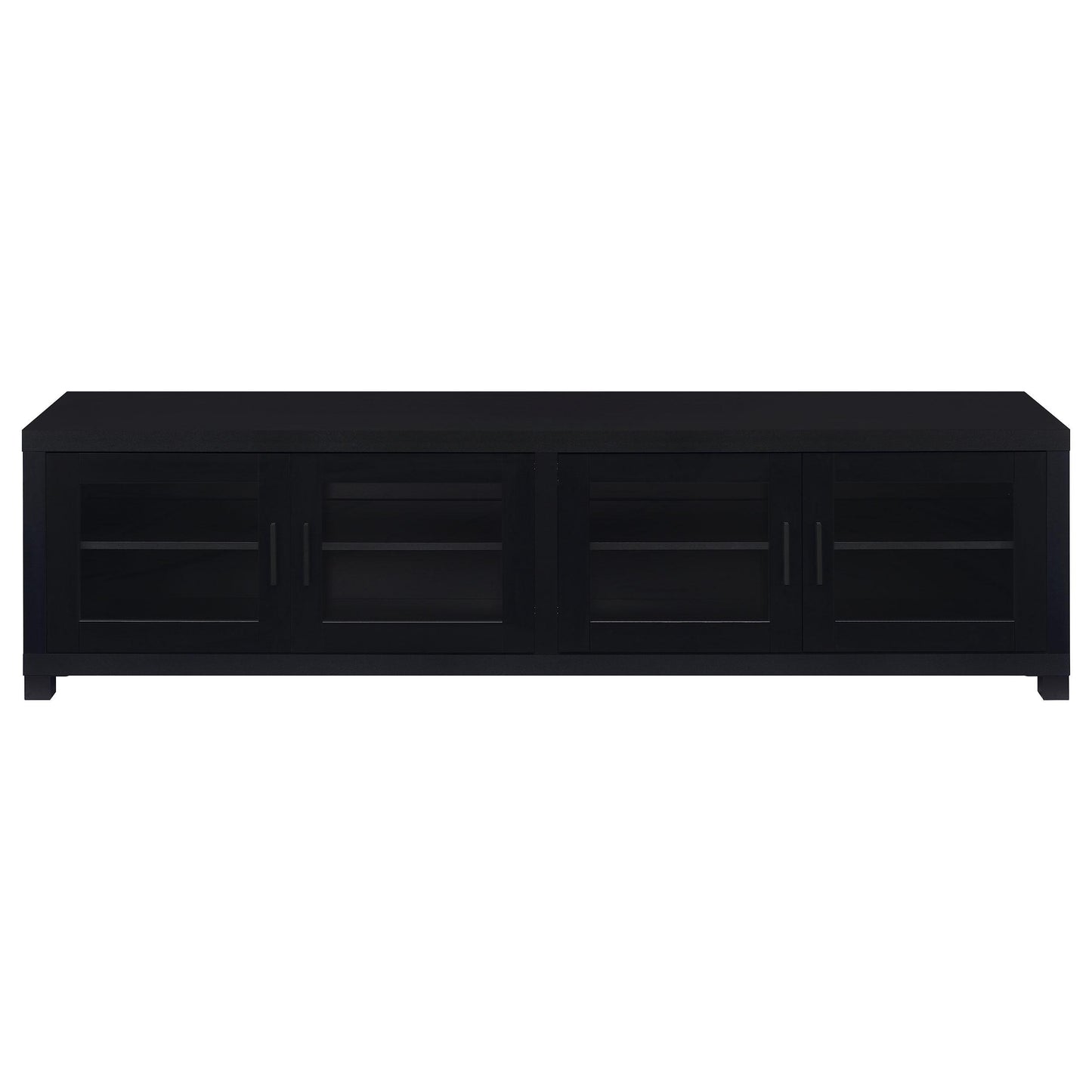 Coaster Furniture Jupiter 736303 4-door Engineered Wood 79-inch TV Stand - Black IMAGE 4