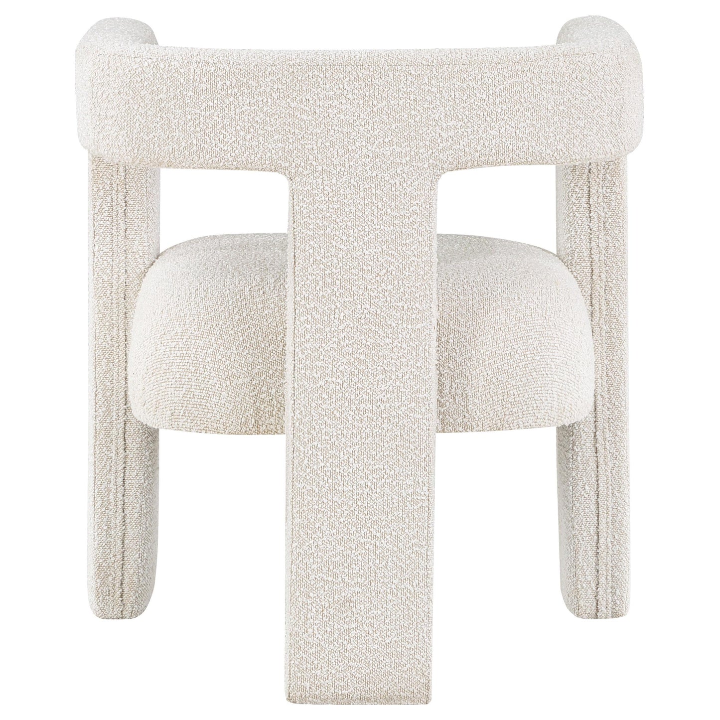 Coaster Furniture Petra 902881 Boucle Upholstered Accent Side Chair - White IMAGE 7