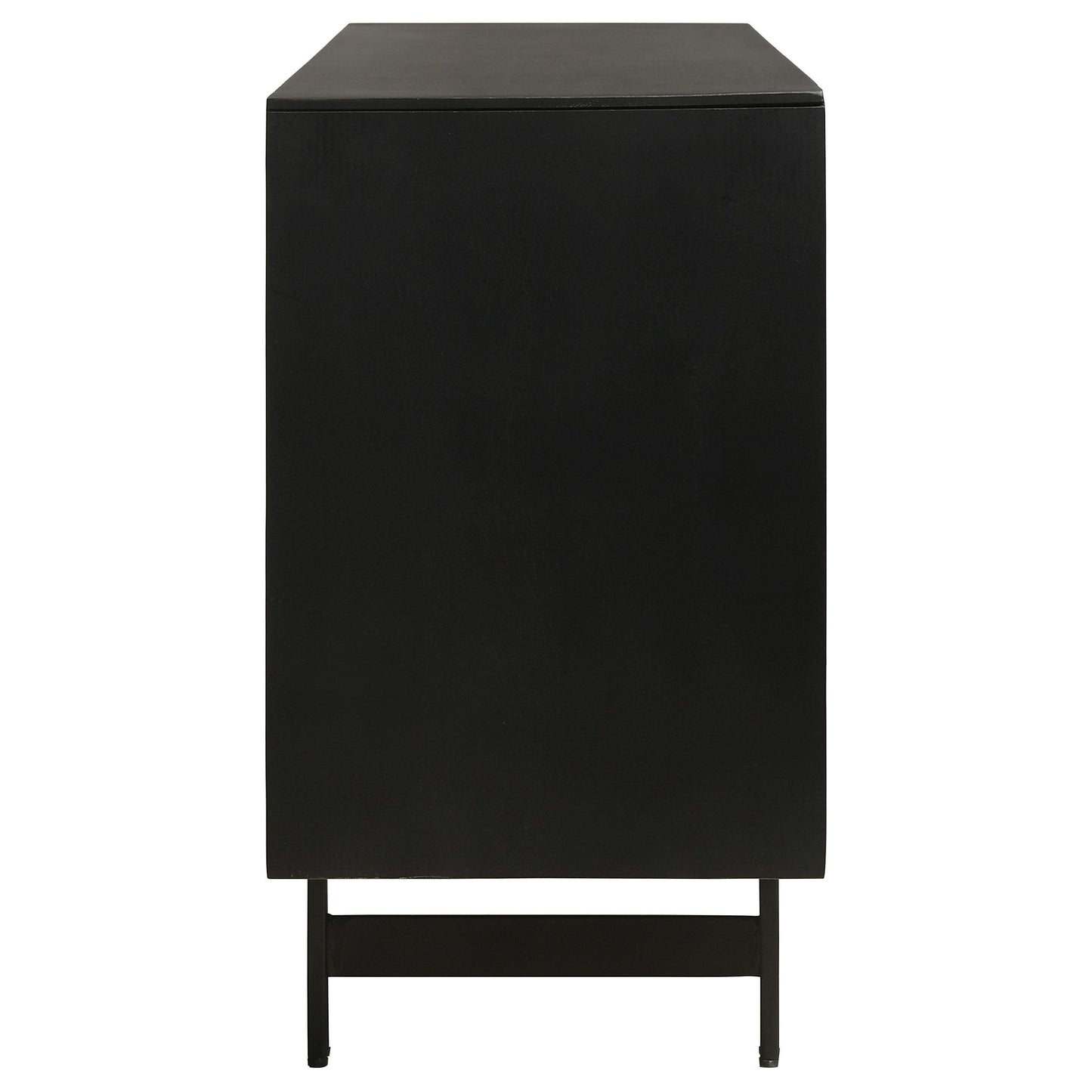 Coaster Furniture Aminah 950383 3-door Wood Accent Cabinet - Natural and Black IMAGE 6