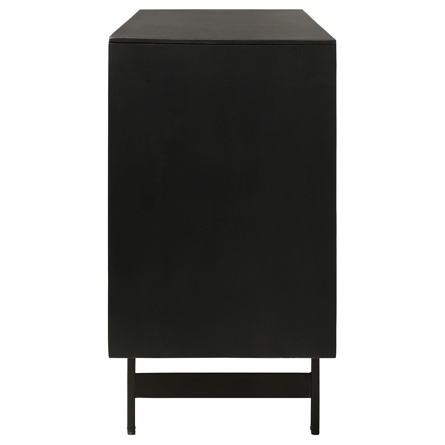 Coaster Furniture Aminah 950383 3-door Wood Accent Cabinet - Natural and Black IMAGE 9