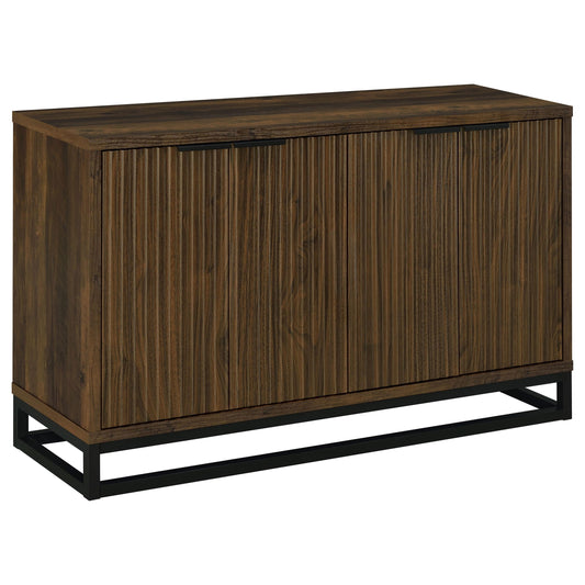 Coaster Furniture Ryatt 950393 4-door Engineered Wood Accent Cabinet - Dark Pine IMAGE 1