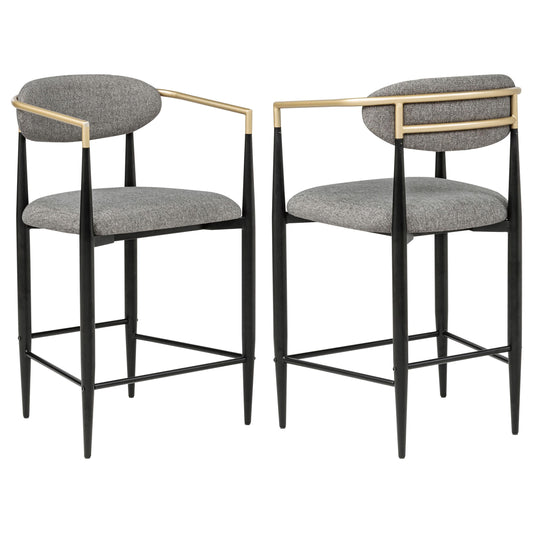 Coaster Furniture Tina 121186 Fabric Upholstered Counter Chair - Dark Grey IMAGE 1