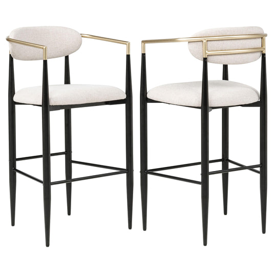 Coaster Furniture Tina 121187 Fabric Upholstered Bar Chair - Beige IMAGE 1