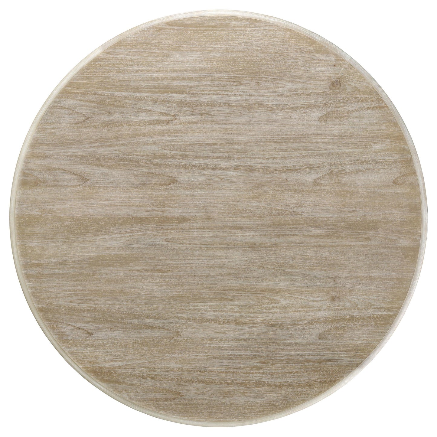 Coaster Furniture Trofello 123120 Round 60-inch Pedestal Dining Table - White Washed IMAGE 5