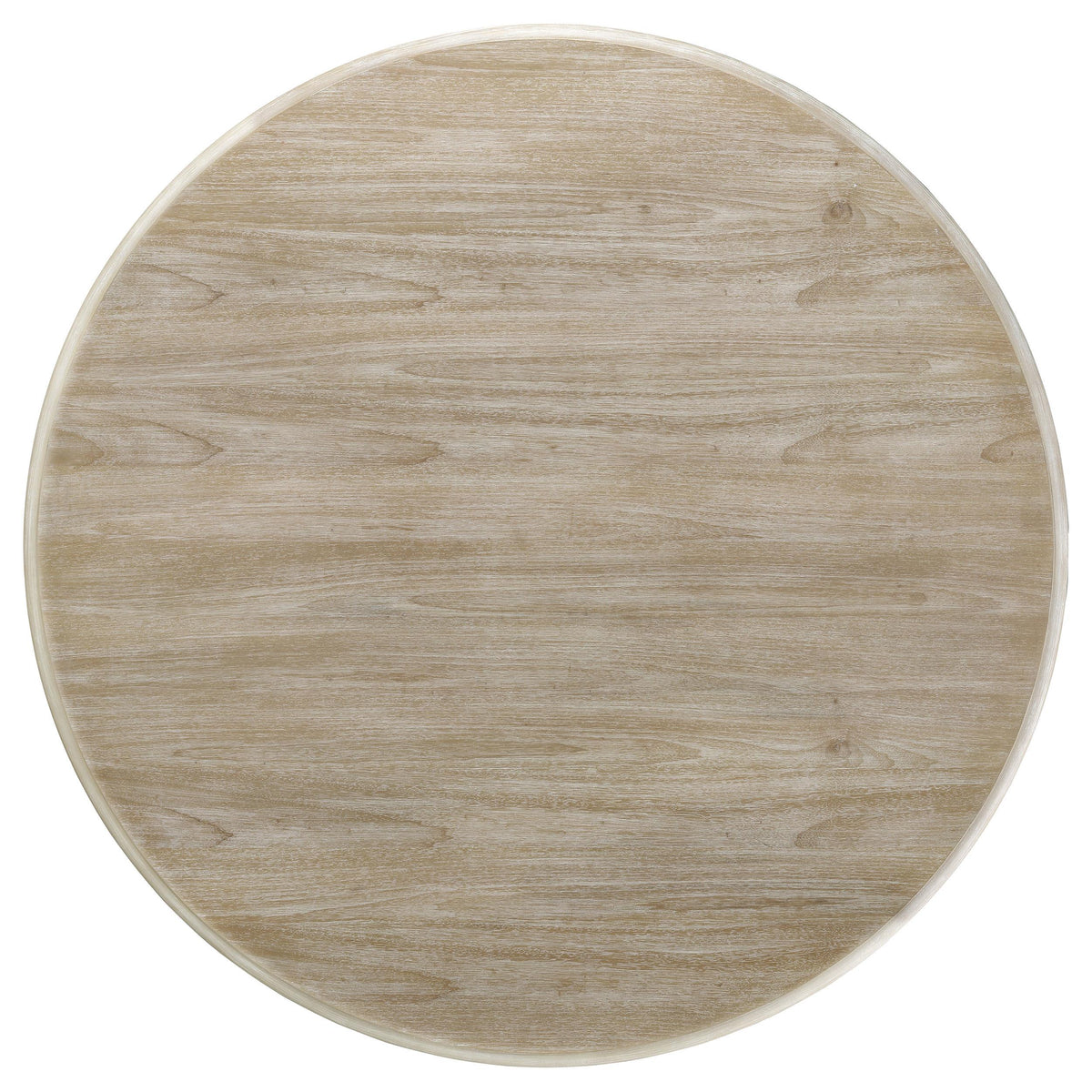 Coaster Furniture Trofello 123120 Round 60-inch Pedestal Dining Table - White Washed IMAGE 5