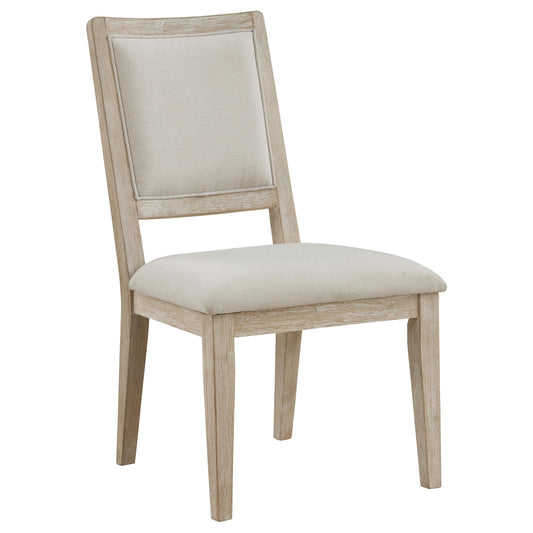 Coaster Furniture Trofello 123122 Cushioned Dining Side Chair - White Washed IMAGE 1