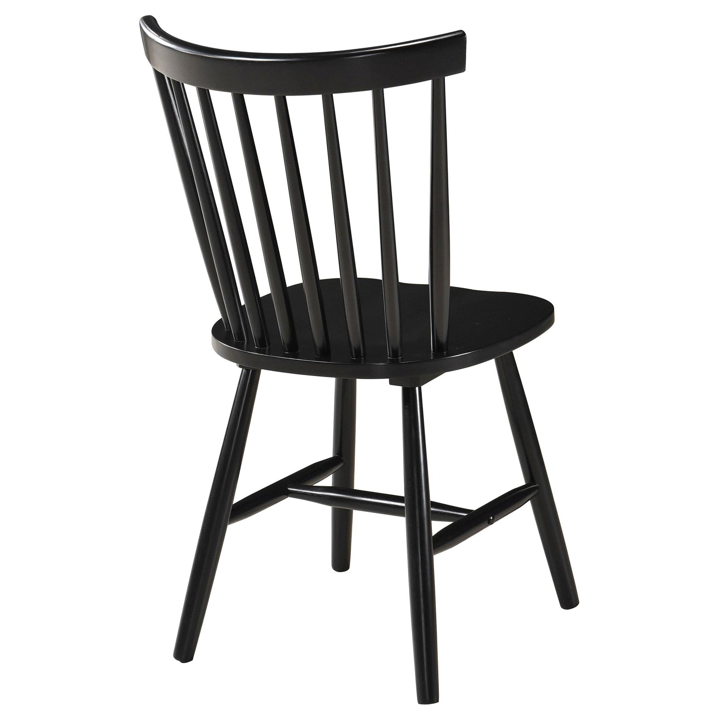 Coaster Furniture Hollyoak 183042 Windsor Wood Dining Side Chair - Black IMAGE 6