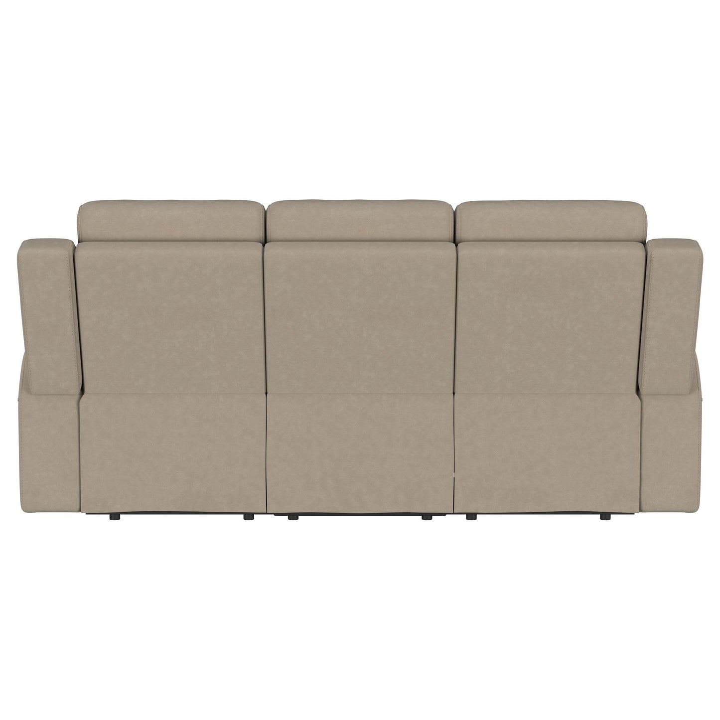 Coaster Furniture Brentwood 610281 Upholstered Motion Reclining Sofa - Taupe IMAGE 6