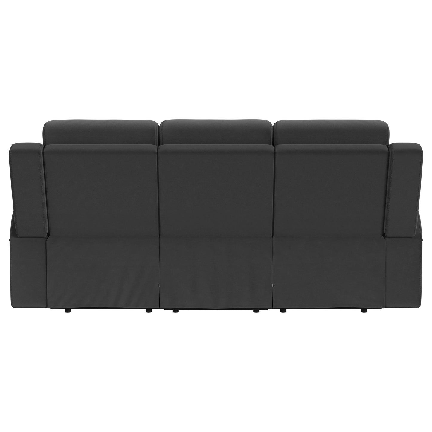 Coaster Furniture Brentwood 610284 Upholstered Motion Reclining Sofa - Dark Charcoal IMAGE 7