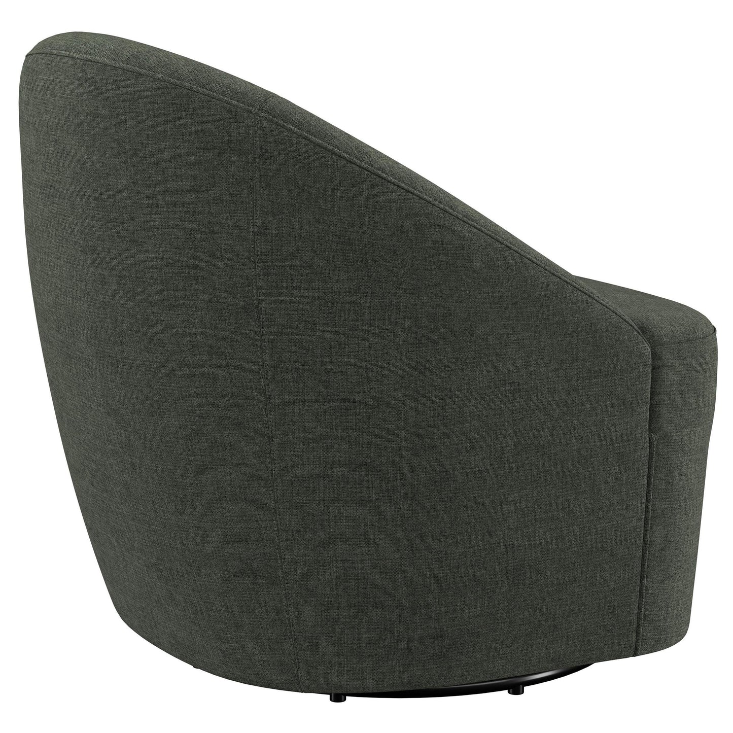 Coaster Furniture Leon 903075 Upholstered Barrel Accent Swivel Chair - Hunter Green IMAGE 7