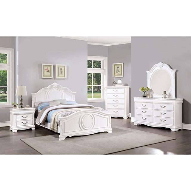 Furniture of America Alecia CM7458WH-F Full Bed IMAGE 2