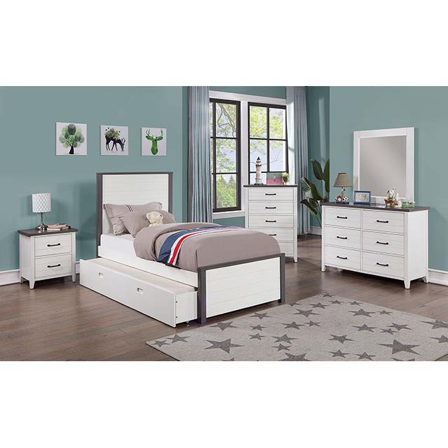 Furniture of America Priam CM7467WH-M Mirror IMAGE 2