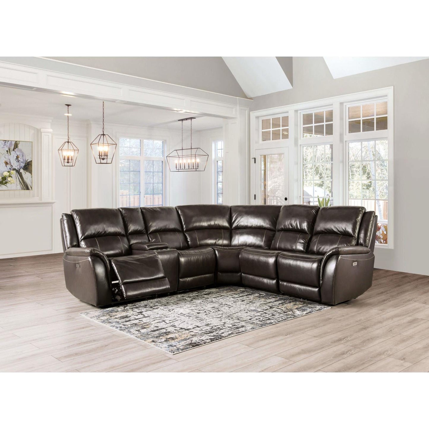 Furniture of America Gorgius CM9910ES-SECT-PM Power Sectional IMAGE 2