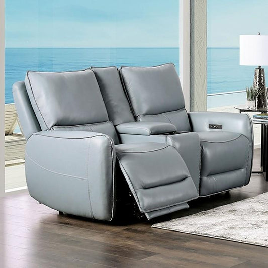 Furniture of America Phineas Power Reclining Loveseat CM9921PB-LV-PM IMAGE 1