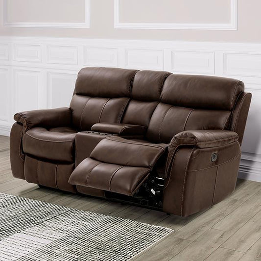 Furniture of America Antenor CM9926MB-LV-PM-PK Power Loveseat IMAGE 1