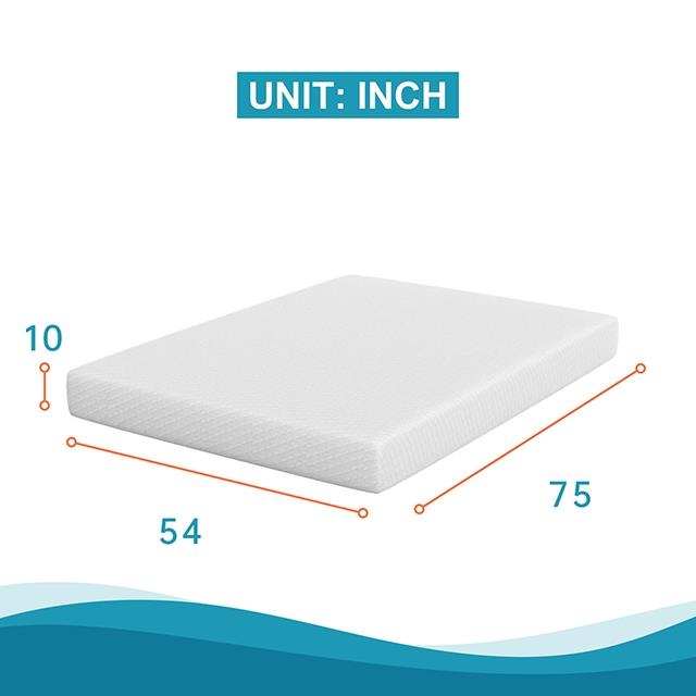 Furniture of America Forsythia DM530-F 10" Full Memory Foam Mattress IMAGE 3