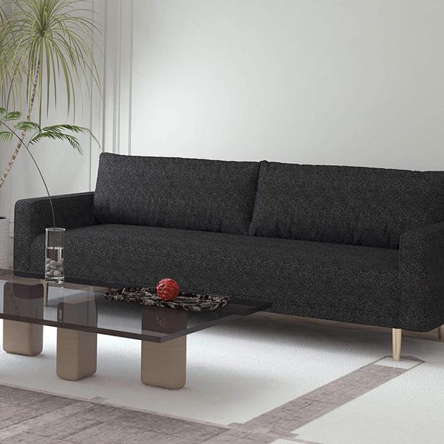 Furniture of America Elverum FM61000BK-SF Sofa IMAGE 1