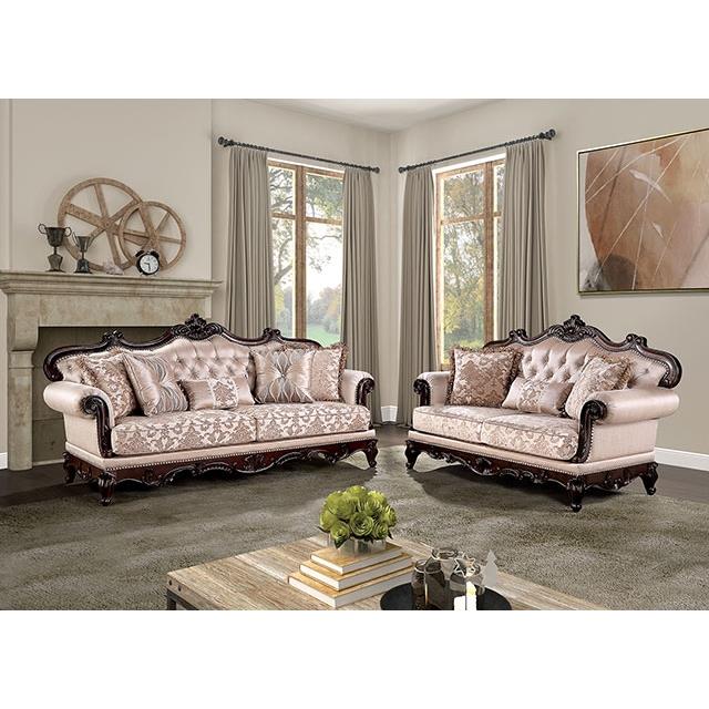 Furniture of America Veracruz FM65002BR-LV Loveseat IMAGE 2