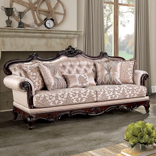 Furniture of America Veracruz FM65002BR-SF Sofa IMAGE 1