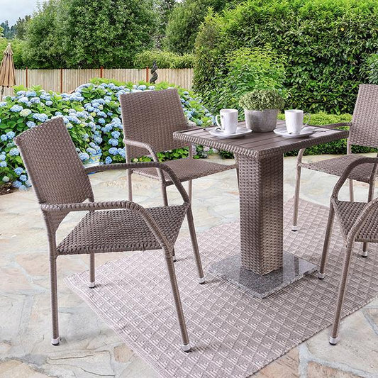 Furniture of America Aminta FM80004NT-5PC-05NT Patio Bistro Set IMAGE 1