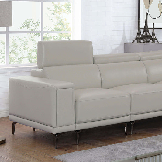 Furniture of America Brekstad Stationary Leatherette Sofa FOA6476LG-SF-PK IMAGE 1