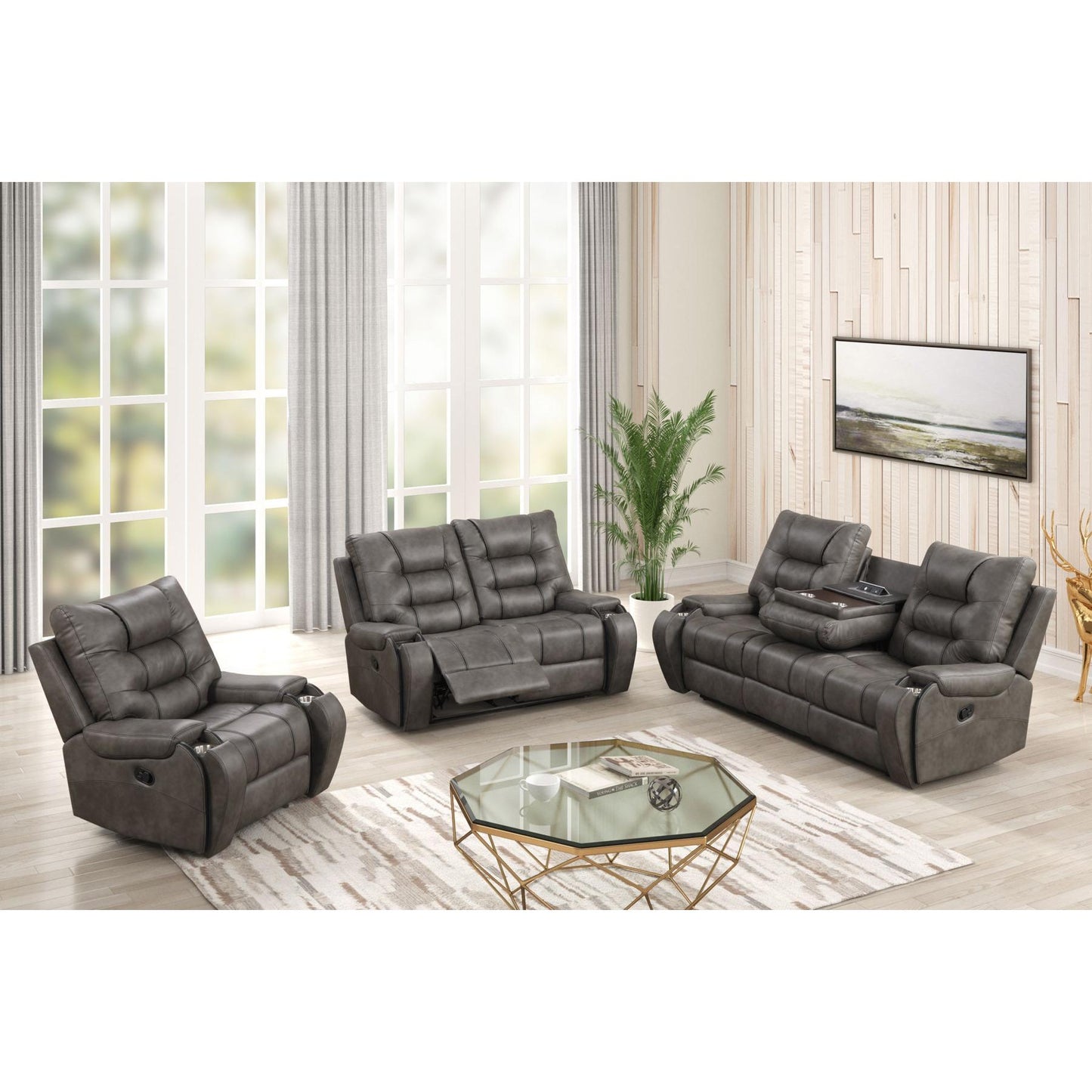 Generation Trade Bronco 652322 Recliner - Brown IMAGE 2