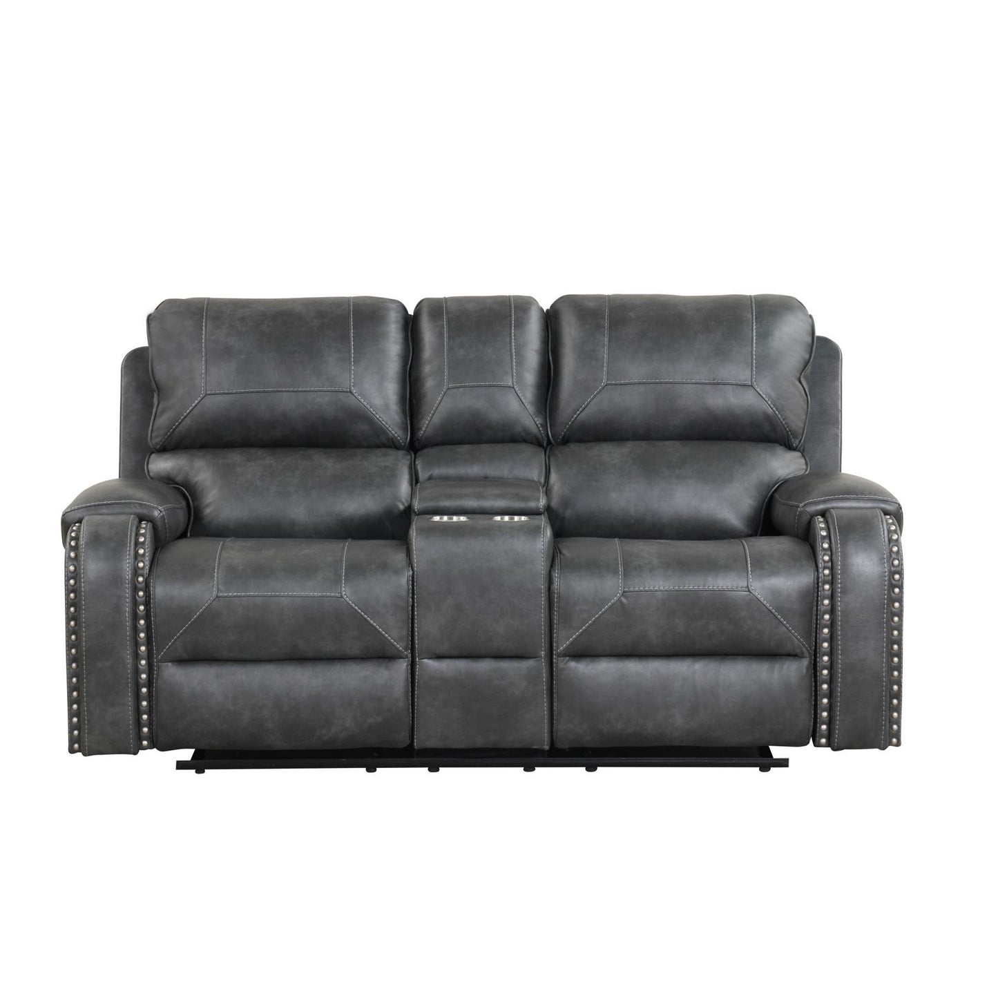 Generation Trade Citadel 662041 Loveseat - Grey IMAGE 1