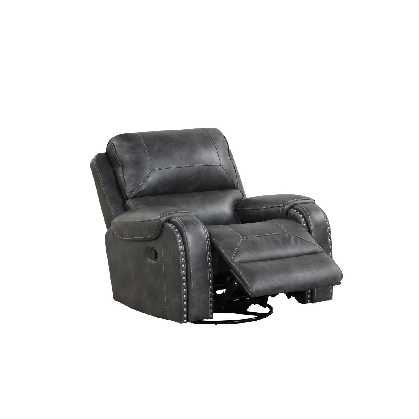 Generation Trade Citadel 662042 Swivel Recliner - Grey IMAGE 1