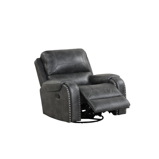 Generation Trade Citadel 662042 Swivel Recliner - Grey IMAGE 1