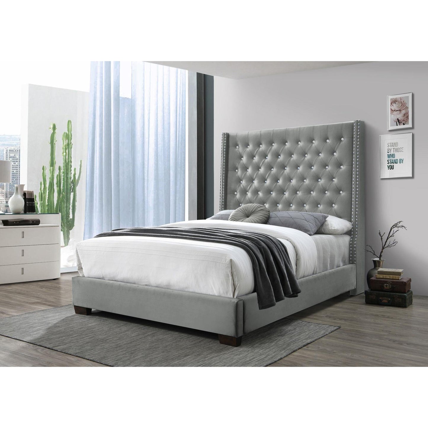 Generation Trade Sasha 118041 King Bed - Grey IMAGE 1