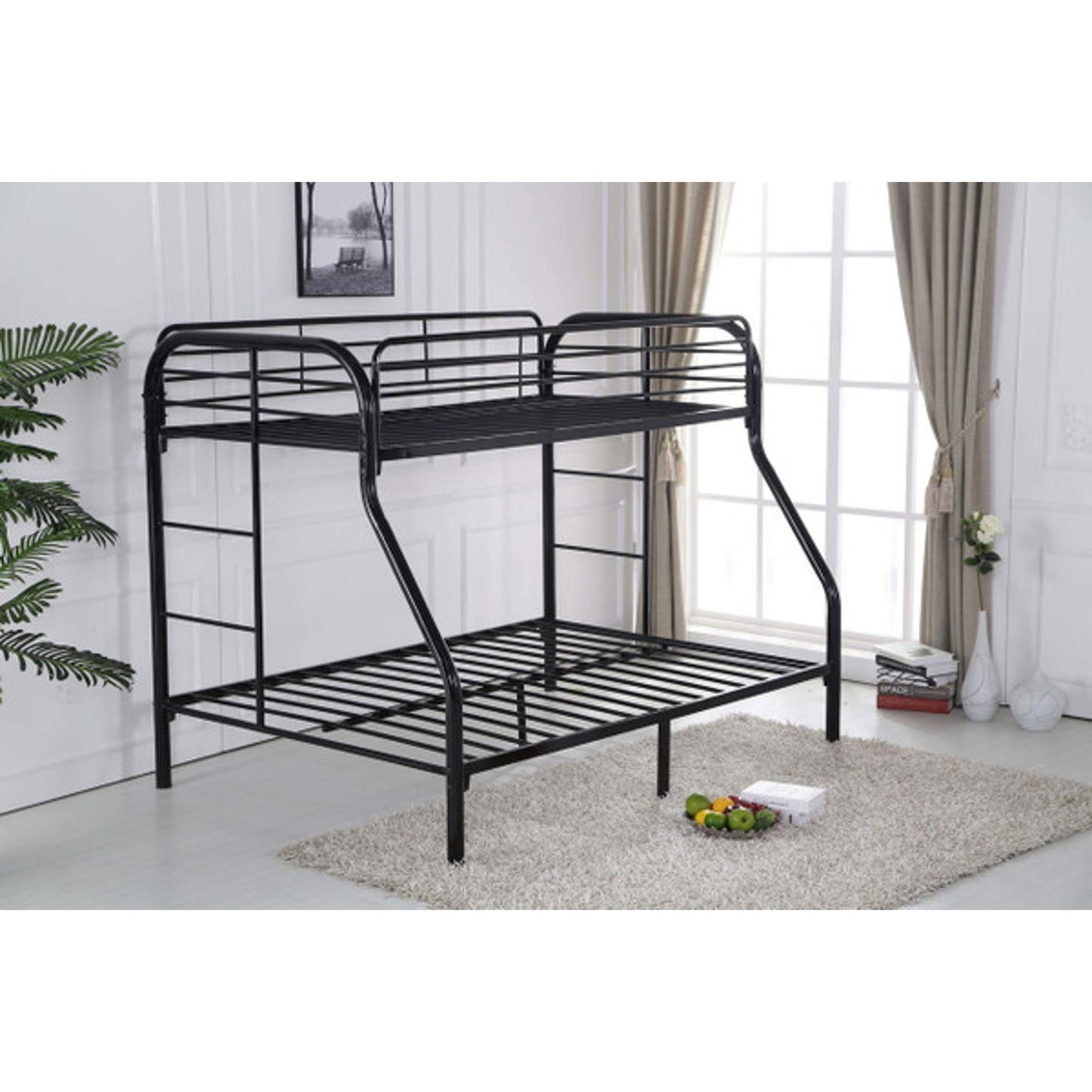 Generation Trade Trinity 221210 Twin/Full Bunkbed - Black IMAGE 1