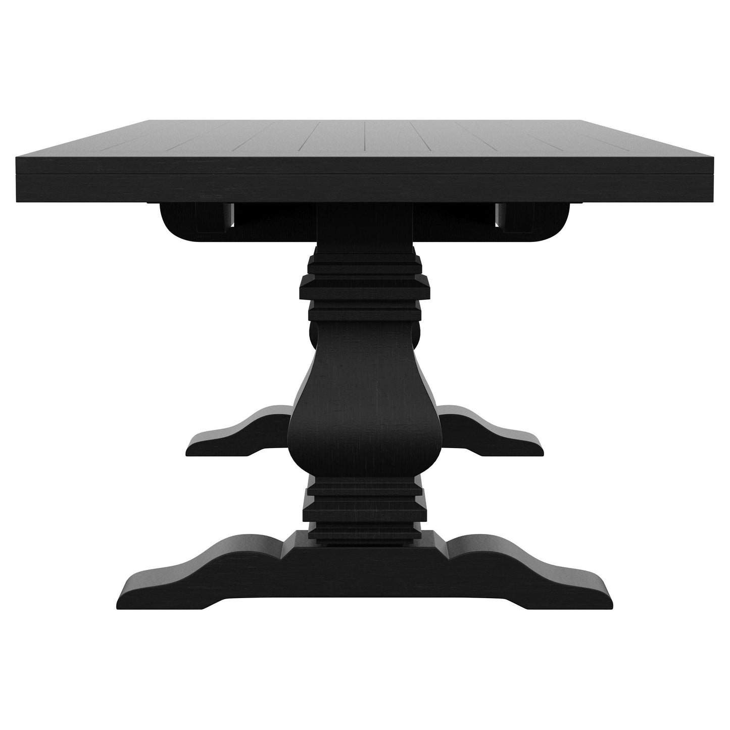 Coaster Furniture Florence 115531 126-inch Extension Dining Table - Distressed Black IMAGE 9
