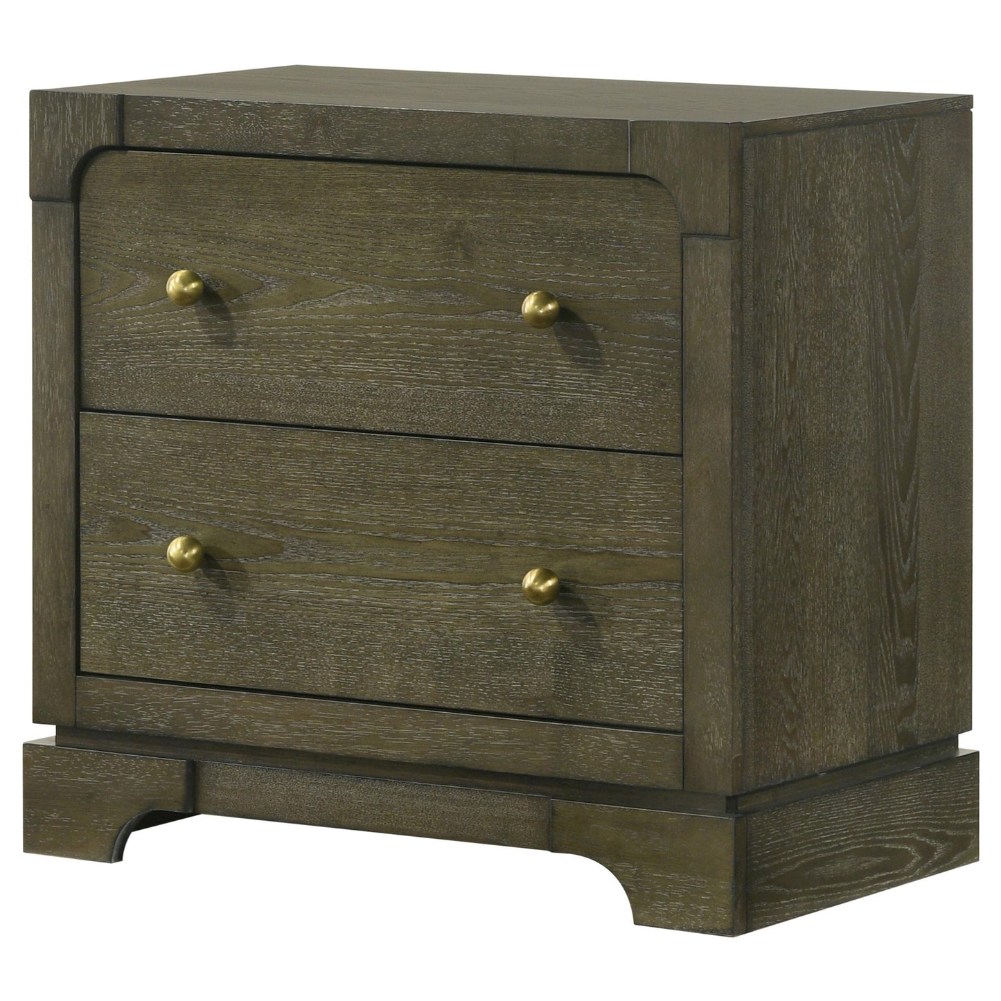 Coaster Furniture Gran Park 224932 2-Drawer Nightstand Bedside Table - Dark Cocoa IMAGE 4