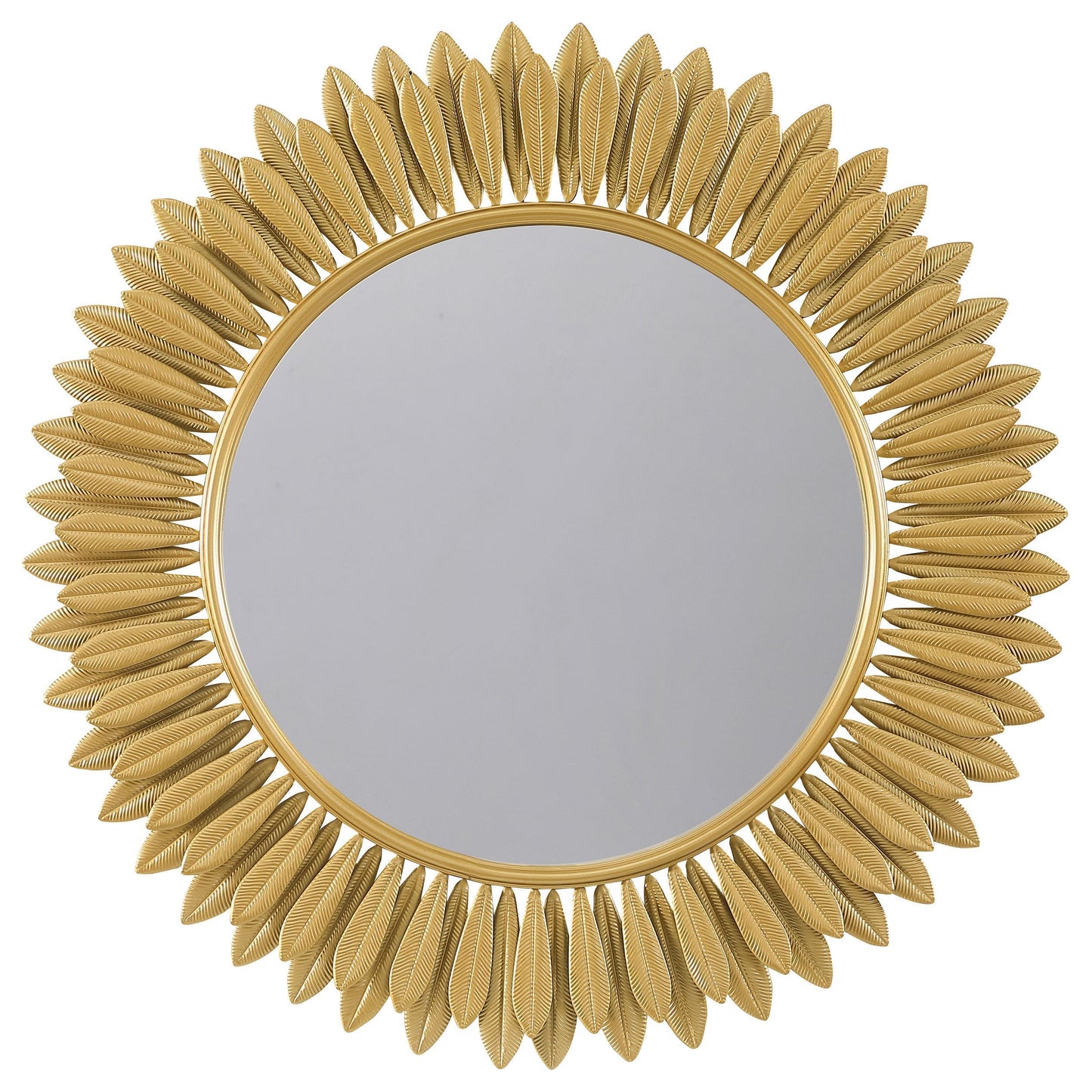 Coaster Furniture Tuscany 961449 35 x 35 Inch Sunburst Wall Mirror - Gold IMAGE 1