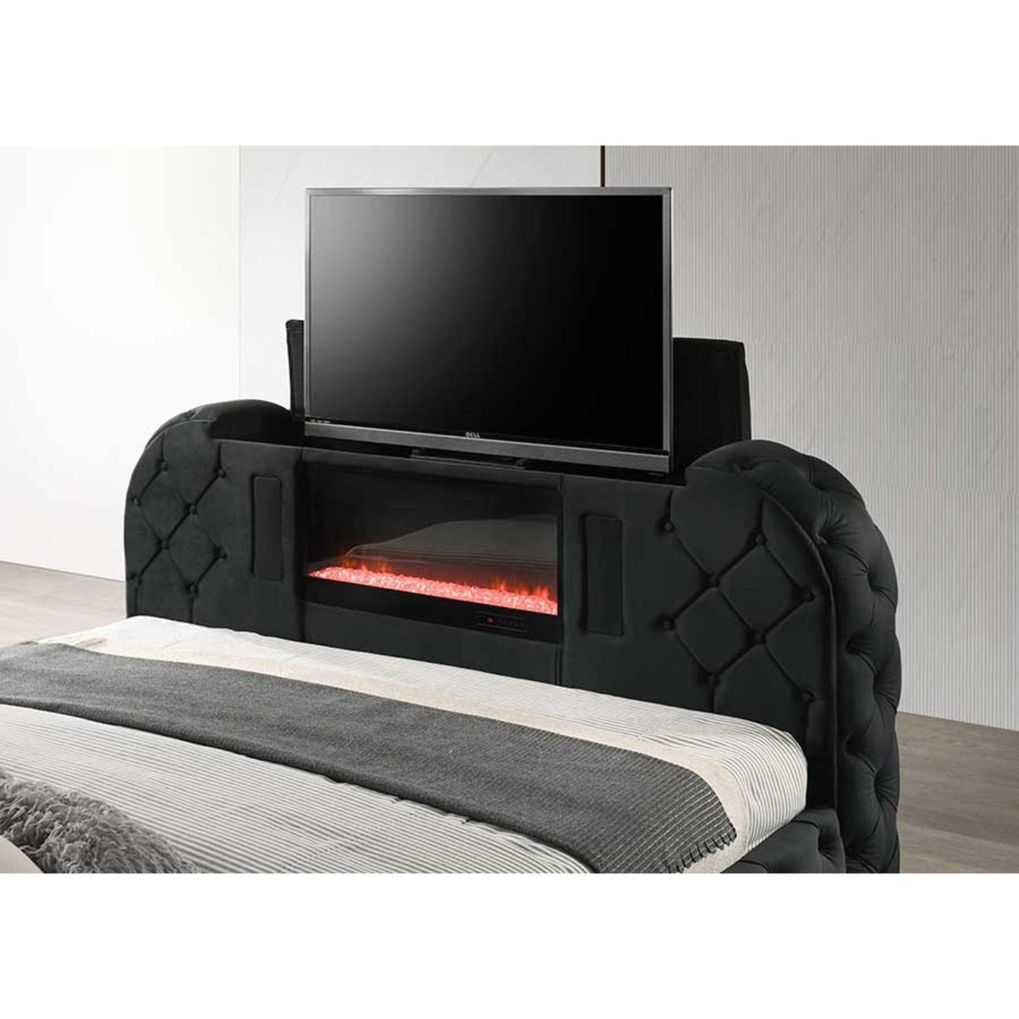 Generation Trade Valentina 132241 King Bed - Black IMAGE 2