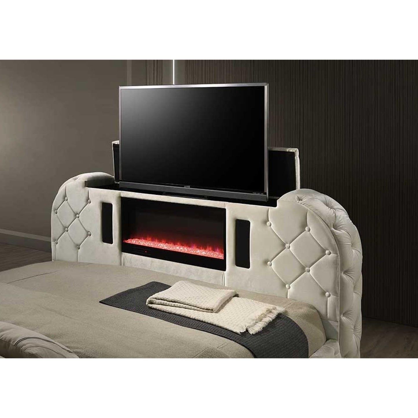 Generation Trade Valentina 132531 Queen Bed - Cream IMAGE 2