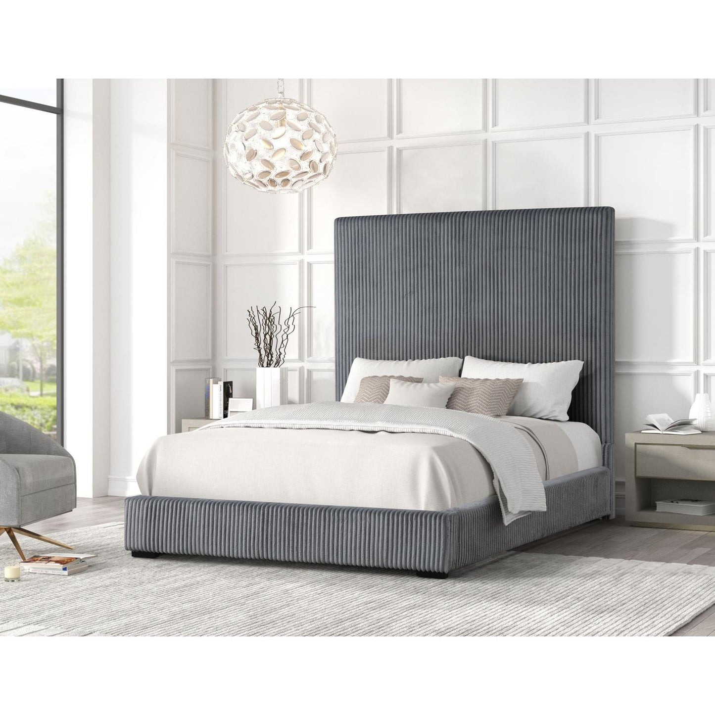 Generation Trade Sally 155031 Queen Bed - Grey IMAGE 1