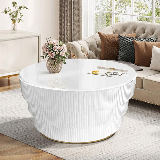 Generation Trade Nora 718080 Cocktail Table - White IMAGE 1