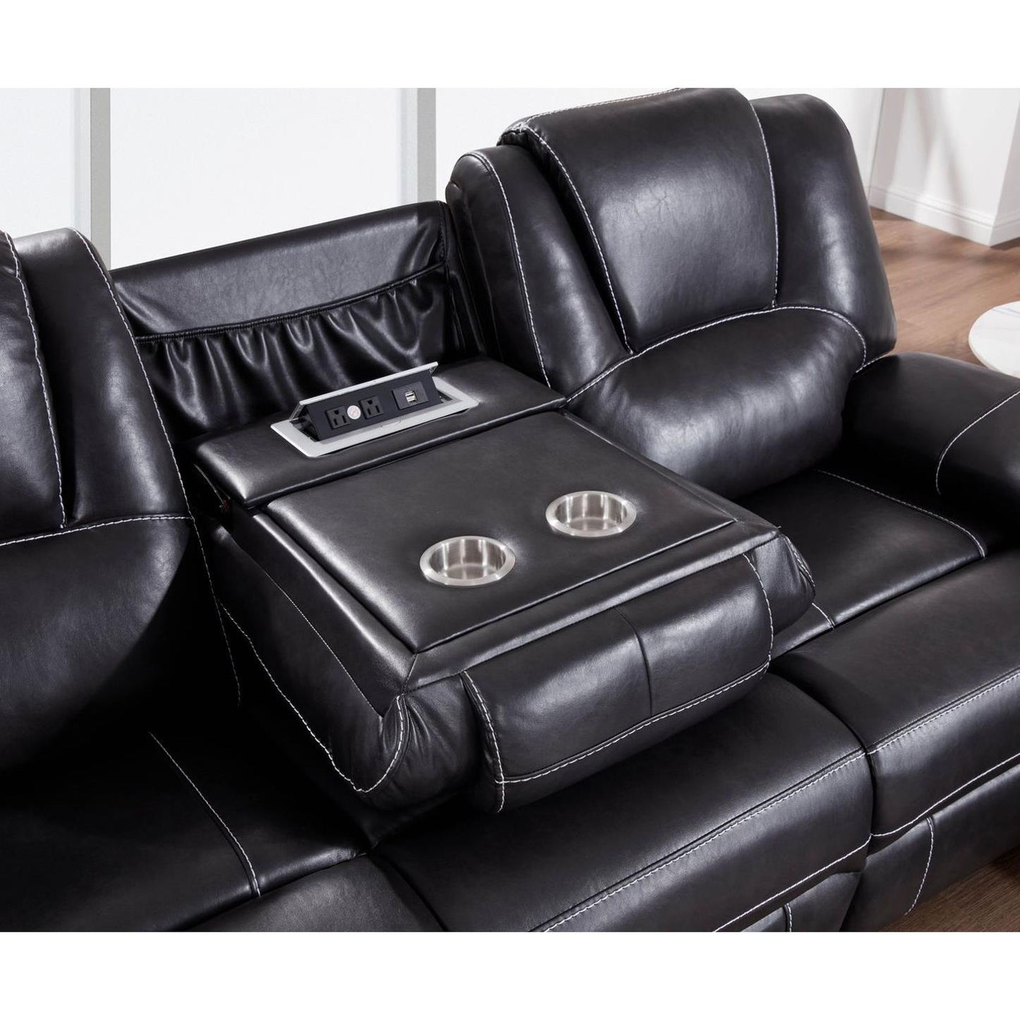 Generation Trade Granada 606240 Sofa - Black IMAGE 2