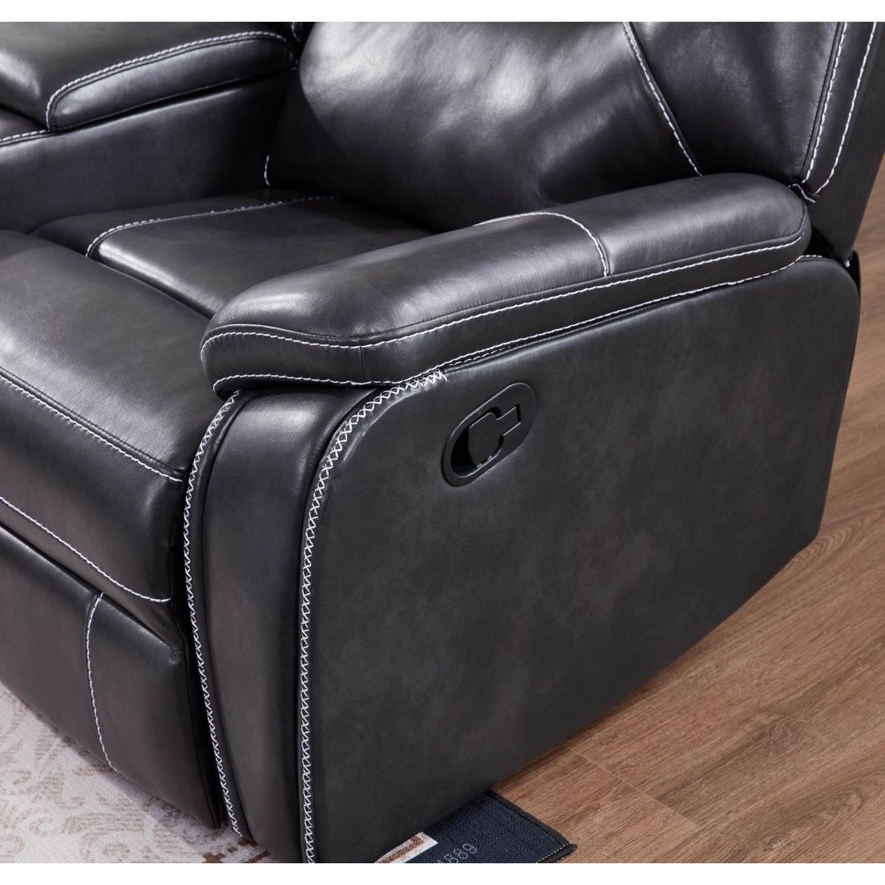 Generation Trade Granada 606242 Recliner - Black IMAGE 2