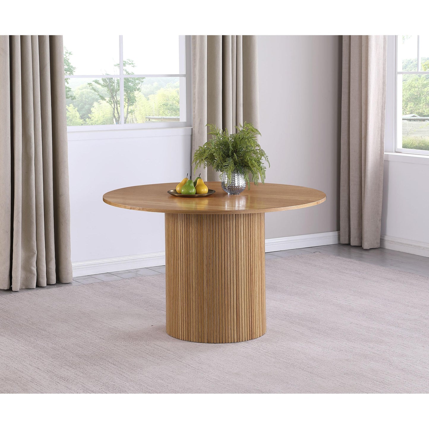 Coaster Furniture Bradbury 107350 Round 48-inch Wood Top Dining Table - Natural IMAGE 3