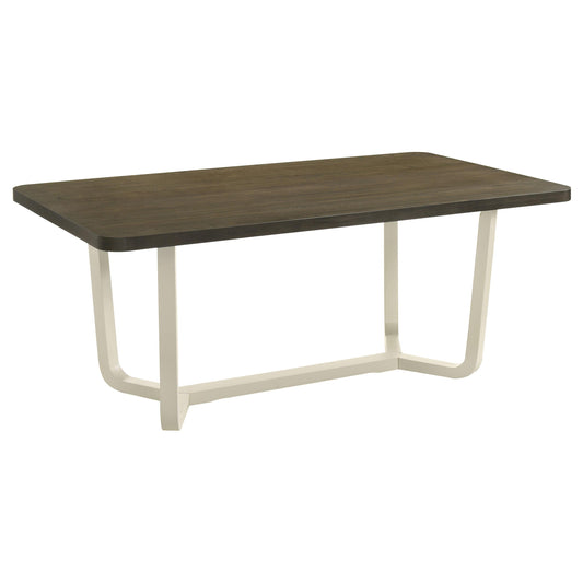 Coaster Furniture Biloxi 108681 71-inch Rectangular Wood Dining Table - Greyish Brown IMAGE 1