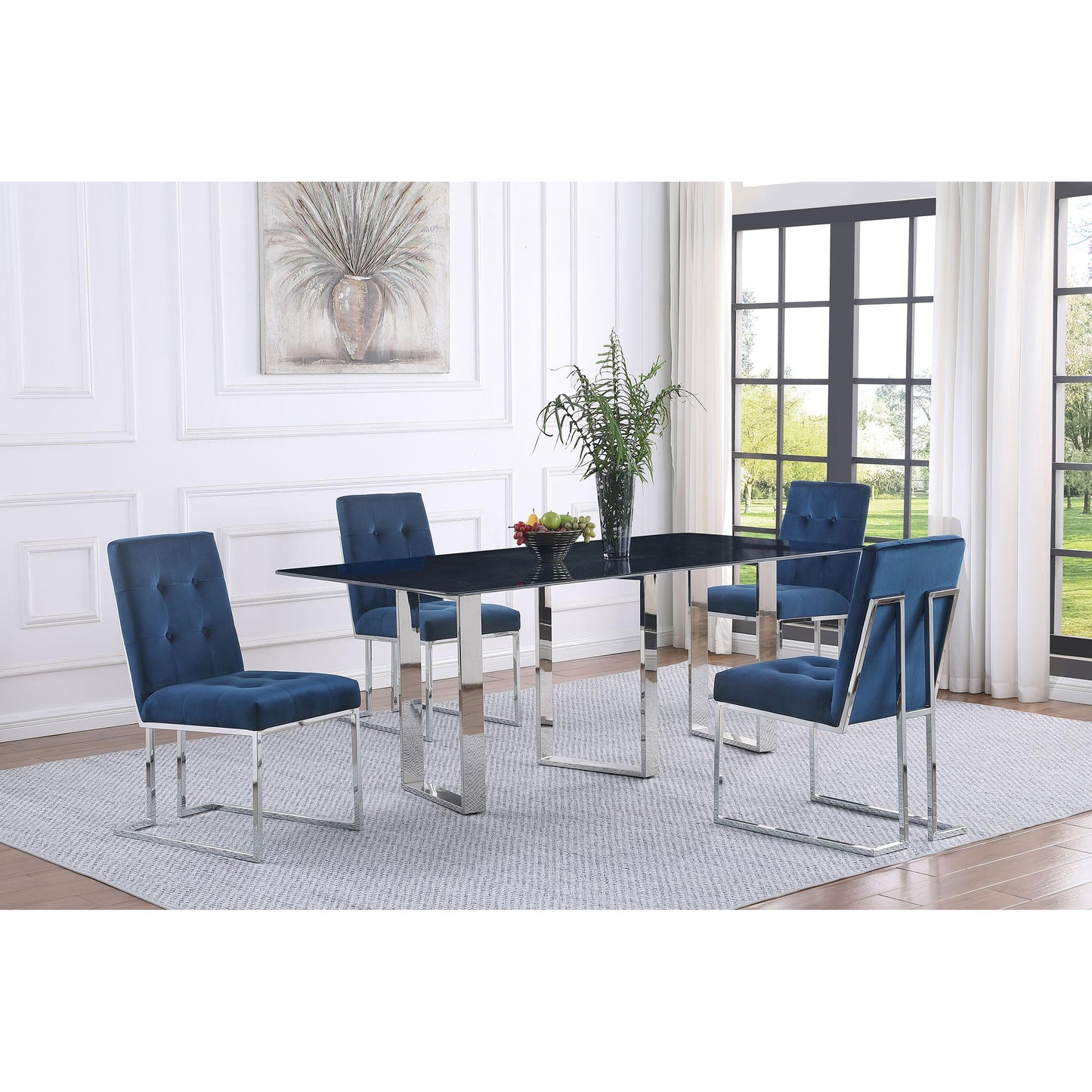 Coaster Furniture Desden 109361 79-inch Rectangular Sintered Stone Dining Table - Grey IMAGE 7