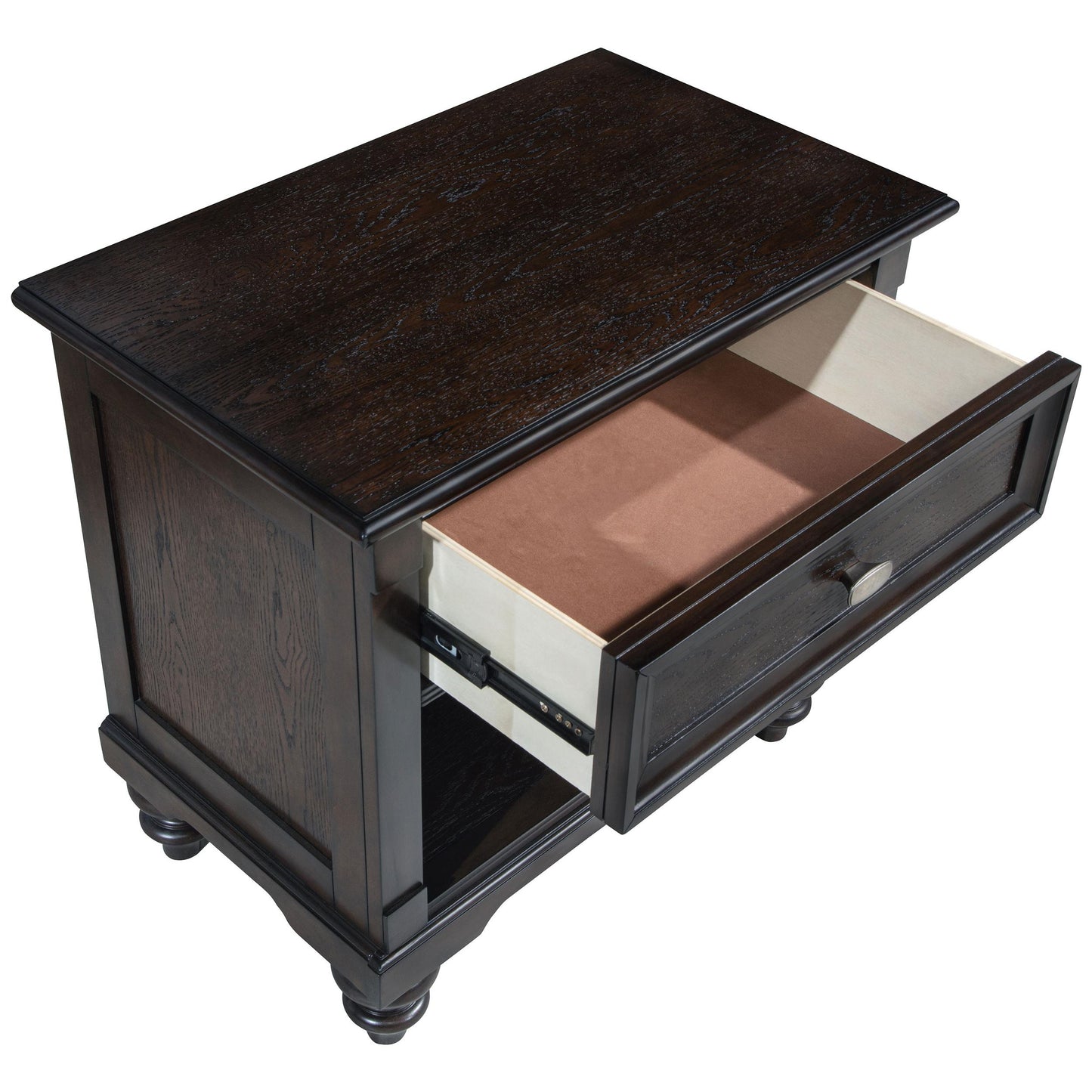 Coaster Furniture Andover 223632 1-Drawer Nightstand Bedside Table - Dark Oak IMAGE 11